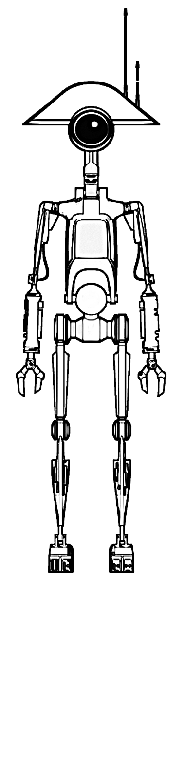 Pit Droid de face